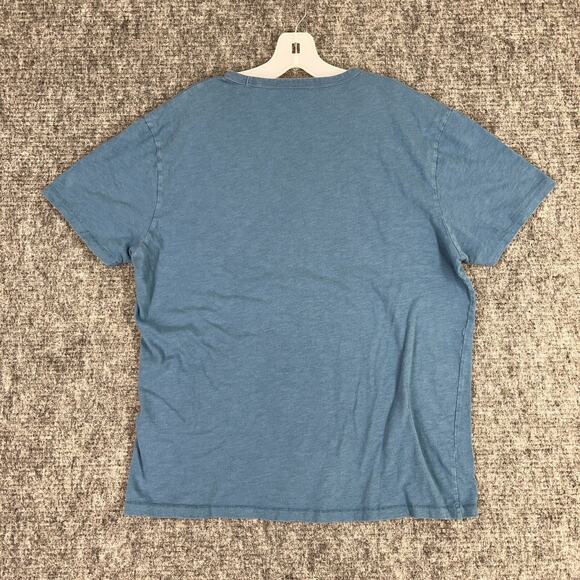 Lucky Brand Shirt Mens Extra Large Blue Single-stitch Retro Style Streetwear - Picture 2 of 9